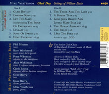 Load image into Gallery viewer, Mike Westbrook : Glad Day (Settings Of William Blake) (2xCD, Album)