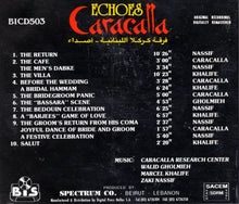 Load image into Gallery viewer, Caracalla* : أصداء = Echoes (CD, Album)