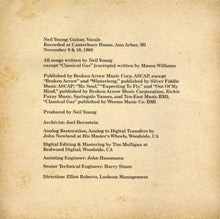 Load image into Gallery viewer, Neil Young : Sugar Mountain (Live At Canterbury House 1968) (HDCD + DVD-V, NTSC + Album)