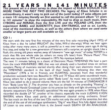 Load image into Gallery viewer, Klaus Schulze : The Essential 72-93 (2xCD, Comp)