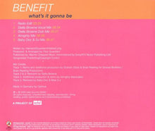 Load image into Gallery viewer, Benefit (3) : What's It Gonna Be (CD, Single, Copy Prot.)