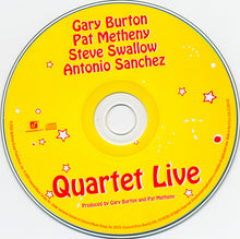 Load image into Gallery viewer, Gary Burton, Pat Metheny, Steve Swallow, Antonio Sanchez (2) : Quartet Live (CD, Album)