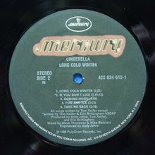 Load image into Gallery viewer, Cinderella (3) : Long Cold Winter (LP, Album, Hub)