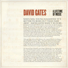 Load image into Gallery viewer, David Gates : The David Gates Songbook (A Lifetime Of Music) (CD, Comp)