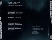 Load image into Gallery viewer, Miroslav Vitous Group W/ Michel Portal : Remembering Weather Report (CD, Album)