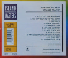 Load image into Gallery viewer, Marianne Faithfull : Strange Weather (CD, Album)