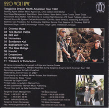 Load image into Gallery viewer, Tangerine Dream : 220 Volt (North American Tour 1992) (CD, RE)