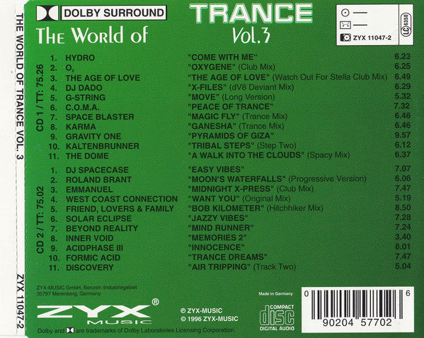 Buy Various : The World Of Trance Vol. 3 (2xCD, Comp) Online for a