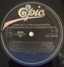 Load image into Gallery viewer, Joan Jett And The Blackhearts* : Glorious Results Of A Misspent Youth (LP, Album)