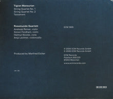 Load image into Gallery viewer, Tigran Mansurian, Rosamunde Quartett : String Quartets (CD, Album)