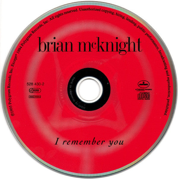 Buy Brian McKnight : I Remember You (CD, Album) Online for a great price