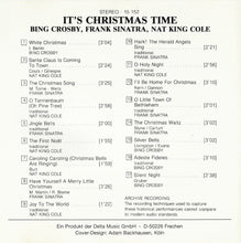 Load image into Gallery viewer, Bing Crosby, Frank Sinatra, Nat King Cole : It's Christmas Time (CD, Comp)