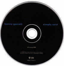 Load image into Gallery viewer, Kenny Garrett : Simply Said (CD, Album)