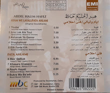 Load image into Gallery viewer, Abdel Halim Hafez* : Ayam We Layali / Fata Ahlami (Original Soundtracks) (CD, Album, Mono)