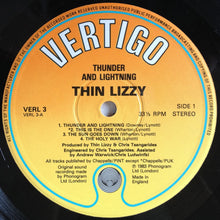 Load image into Gallery viewer, Thin Lizzy : Thunder And Lightning (LP, Album, M/Print)