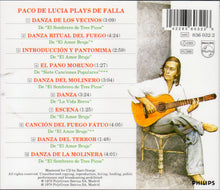 Load image into Gallery viewer, Paco De Lucía : Plays Manuel De Falla (CD, Album, RE)