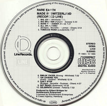 Load image into Gallery viewer, Rare Earth : Made In Switzerland (CD, Album)