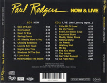 Load image into Gallery viewer, Paul Rodgers : Now & Live (The Loreley Tapes...) (CD, Album + CD, Album + Comp, Ltd, Num)