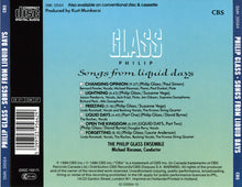 Load image into Gallery viewer, Philip Glass : Songs From Liquid Days (CD, Album, RE)