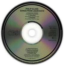 Load image into Gallery viewer, Philip Glass : Songs From Liquid Days (CD, Album, RE)