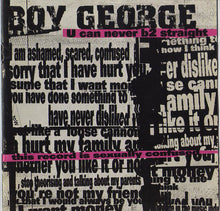 Load image into Gallery viewer, Boy George : U Can Never B2 Straight (CD, Album)