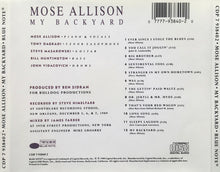 Load image into Gallery viewer, Mose Allison : My Backyard (CD, Album)