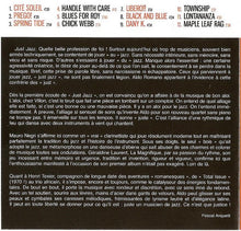 Load image into Gallery viewer, Aldo Romano With Henri Texier, Geraldine Laurent*, Mauro Negri : Just Jazz (CD, Album)