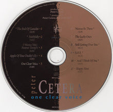 Load image into Gallery viewer, Peter Cetera : One Clear Voice (CD, Album)