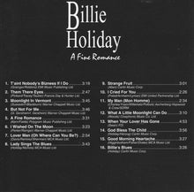Load image into Gallery viewer, Billie Holiday : A Fine Romance (CD, Comp)