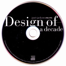 Load image into Gallery viewer, Janet Jackson : Design Of A Decade 1986/1996 (CD, Comp, RP)