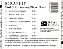 Load image into Gallery viewer, Paul Sutin featuring Steve Howe : Seraphim (CD, Album)