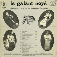 Load image into Gallery viewer, Le Bourdon avec Emmanuelle Parrenin, Jean-Loup Baly, Jean-François Dutertre, Dominique Regef : Le Galant Noyé - Ballades Et Chansons Traditionnelles Françaises (LP, Album, Gat)