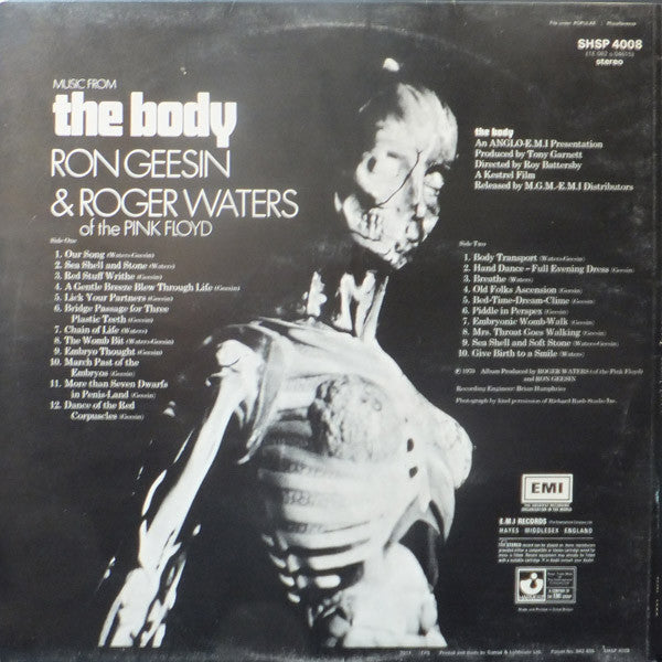◎美盤◎見本盤　RON GEESIN　ROGER WATERS　THE BODY Buy Ron Geesin & Roger Waters : Music From The Body (LP, Album, RP