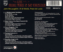 Load image into Gallery viewer, Al Di Meola / John McLaughlin / Paco De Lucía : Friday Night In San Francisco - Live - (CD, Album, RE)