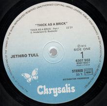 Load image into Gallery viewer, Jethro Tull : Thick As A Brick (LP, Album, RE)