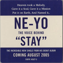 Load image into Gallery viewer, Ne-Yo Featuring Peedi Peedi : Stay (CD, Single, Promo)