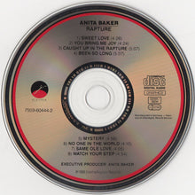 Load image into Gallery viewer, Anita Baker : Rapture (CD+G, Album, RE)