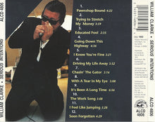 Load image into Gallery viewer, William Clarke : Serious Intentions (CD, Album)