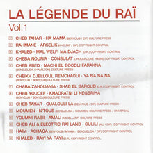 Load image into Gallery viewer, Various : La Légende Du Raï Vol. 1 (CD, Comp)
