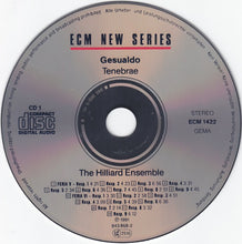 Load image into Gallery viewer, Gesualdo* - The Hilliard Ensemble : Tenebrae (2xCD, Album)