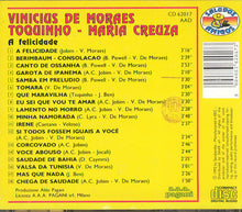 Load image into Gallery viewer, Vinicius De Moraes, Toquinho, Maria Creuza : A Felicidade (CD, Comp)