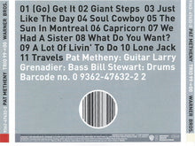 Load image into Gallery viewer, Pat Metheny : Trio 99→00 (CD, Album)