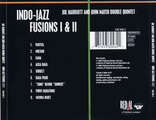 Load image into Gallery viewer, Joe Harriott And John Mayer Double Quintet* : Indo-Jazz Fusions I & II (CD, Comp)