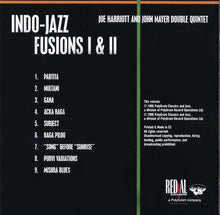 Load image into Gallery viewer, Joe Harriott And John Mayer Double Quintet* : Indo-Jazz Fusions I & II (CD, Comp)