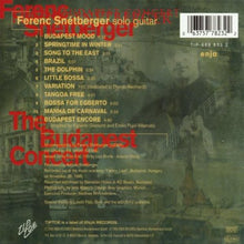 Load image into Gallery viewer, Ferenc Snétberger : The Budapest Concert (CD, Album)