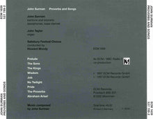 Load image into Gallery viewer, John Surman : Proverbs And Songs (CD, Album)