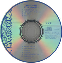 Load image into Gallery viewer, Commodores : All The Great Hits (CD, Comp, RP)