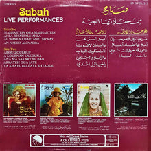 Load image into Gallery viewer, Sabah = Sabah : من حفلاتها الحية = Live Performances (LP)
