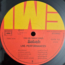 Load image into Gallery viewer, Sabah = Sabah : من حفلاتها الحية = Live Performances (LP)