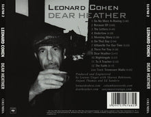 Load image into Gallery viewer, Leonard Cohen : Dear Heather (CD, Album)